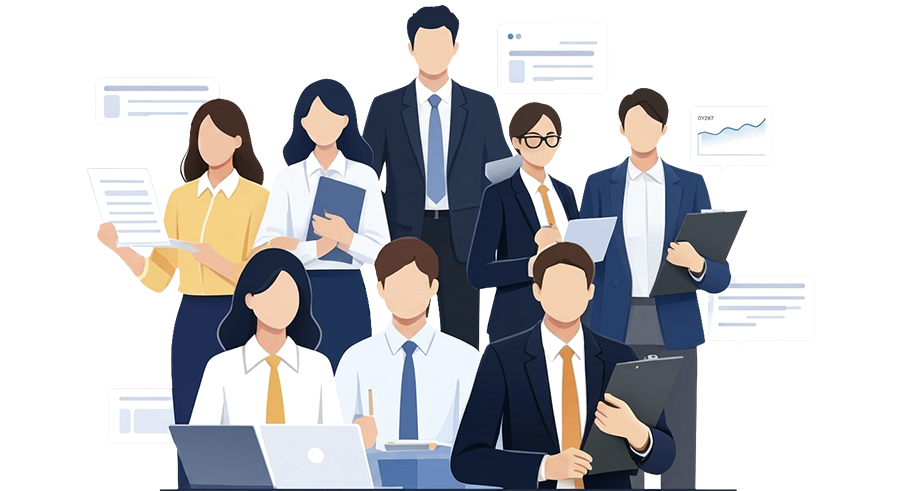 香港職場人才插畫
